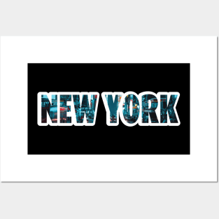 New York city walk typography letters NY city Posters and Art